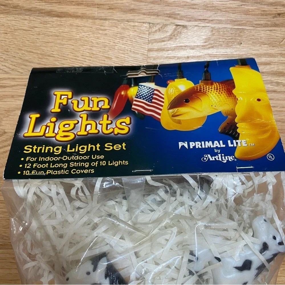2002 Rarin to Go Horses Fun String Lights Set Plastic Light Covers Patio RV NEW